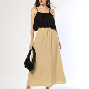 Fyre Rose Women's Elasticated Waist Flared Skirt